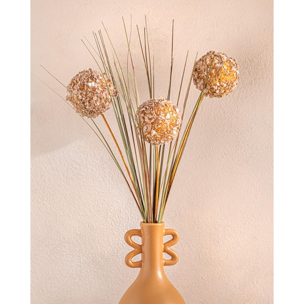 Plastic Artificial Flower - One Pc 63 cm Brown