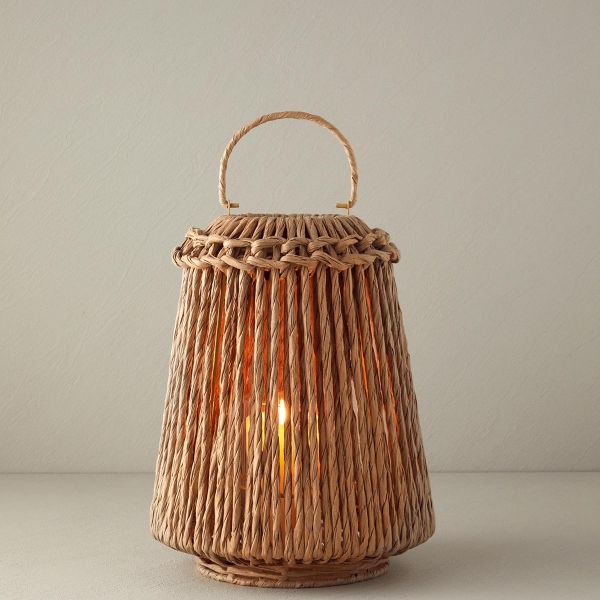 Braid Lantern 12x14x30 cm Natural