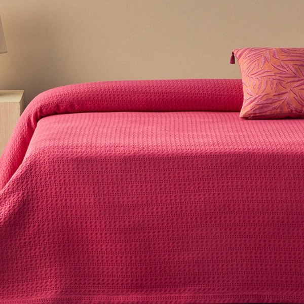 Harmony Double Bedspread Dark Pink
