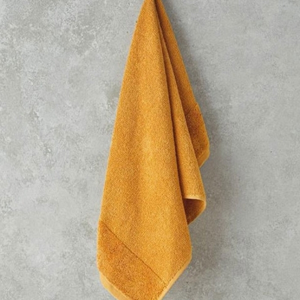 Velvet Touch Cotton Face Towel 50x80 cm Yellow
