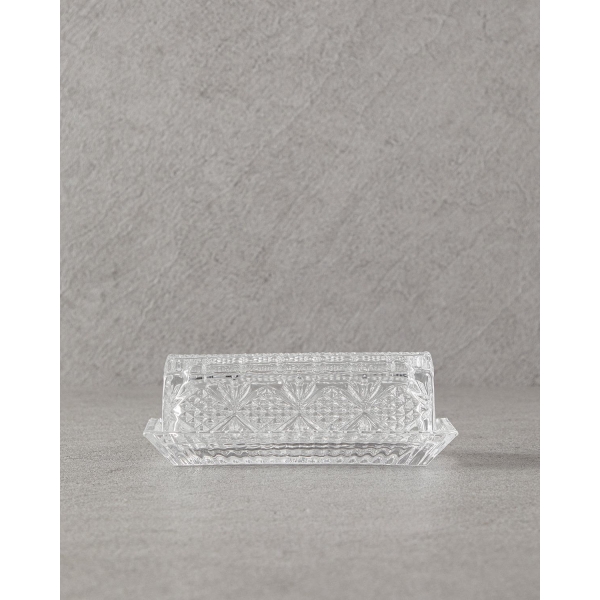 Glass Butter Dish 6 cm Transparent