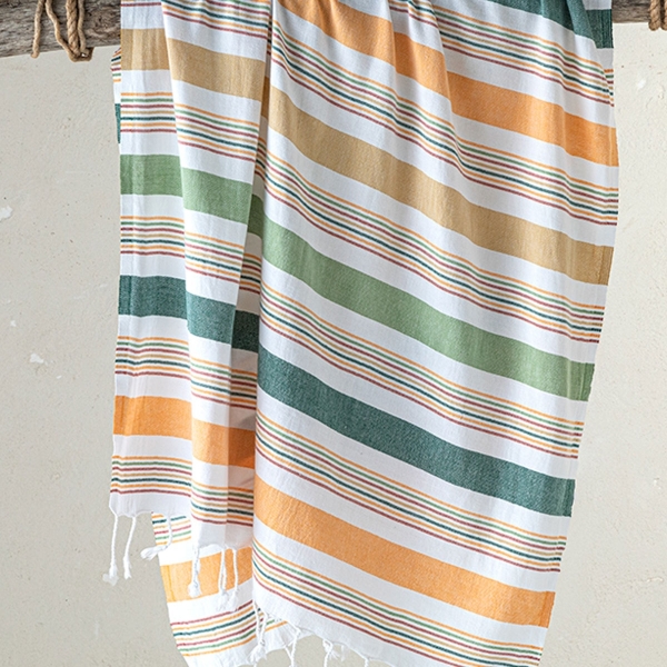 Colorful Cotton Striped Bath Wrap 90x150 cm Colored