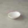 6 Pcs Set Of Bone Porcelain Bowl 15 cm Orange - Blue