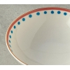 6 Pcs Set Of Bone Porcelain Bowl 15 cm Orange - Blue