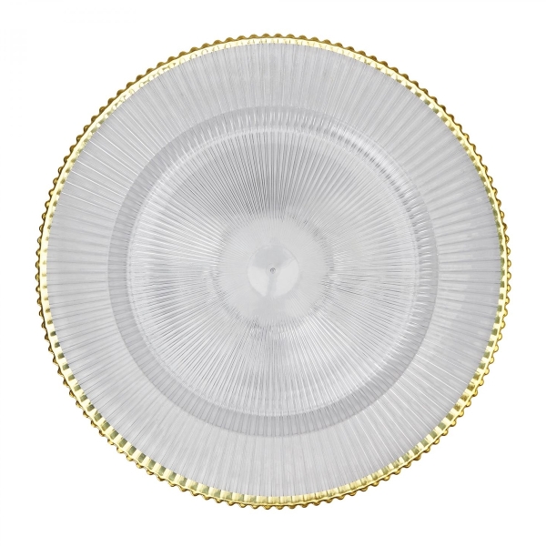 Glass Placemat 32 cm Gold