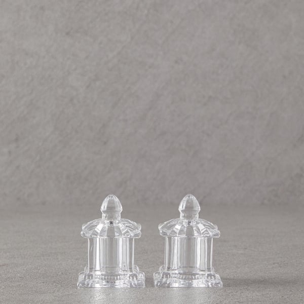 Glass Salt And Pepper Shaker 5.5x5.5x7 cm Transparent