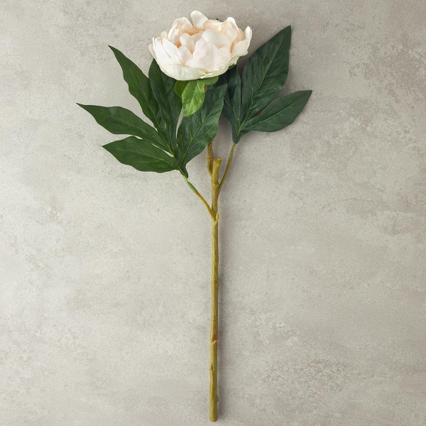 Peony Dream Single Branch Artificial Flower 58 cm Champagne