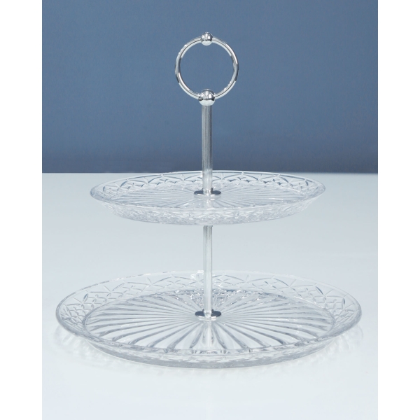 Kelly Glass Cookie Stand 20x26 cm Transparent