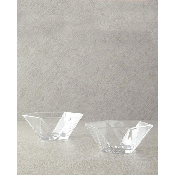 Mara Glass 2 pcs Snack Bowl 9 cm Transparent