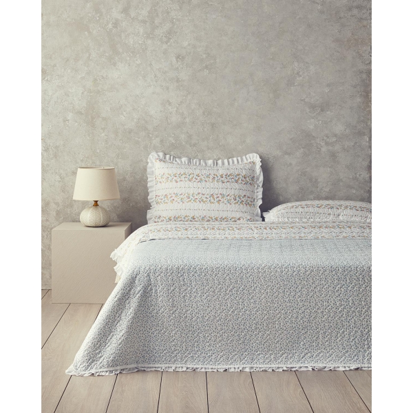 Multipurpose Single Size Bed Spread Set 160x220 cm Orange