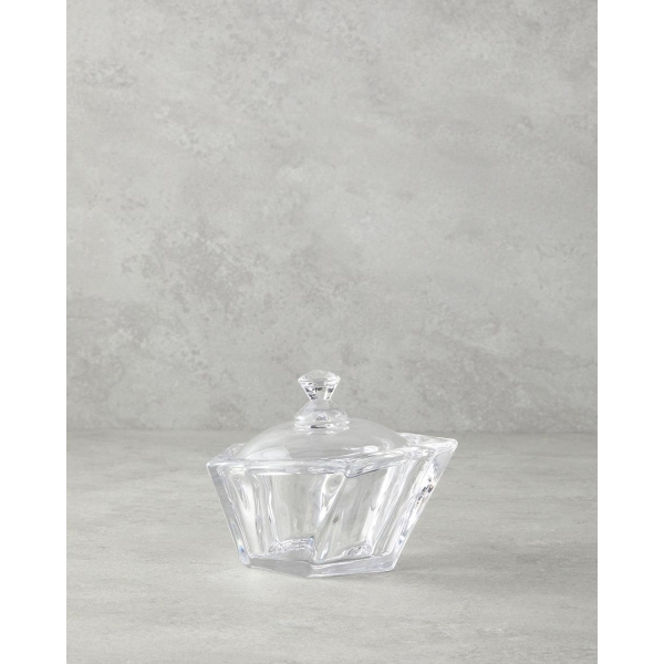 Vivian Glass Sugar Bowl 13x11 cm Transparent