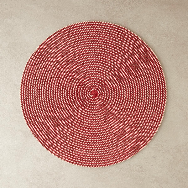 Fiora Polyester Table Mat 38 cm Red