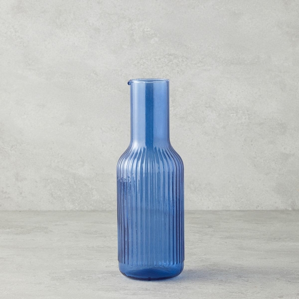 Carnival Glass Decanter 800 ml Blue