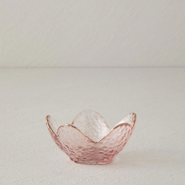 Teby Glass Snack Bowl 9 cm Pink