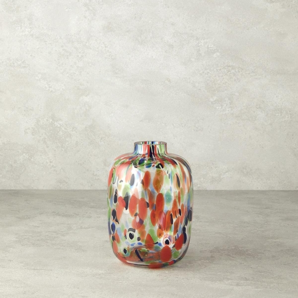 Delicia Borosilicate Vase 18x13 cm Multicolor