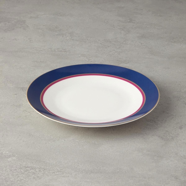 Carny Bone Porcelain Serving Plate 25 Cm Dark Blue