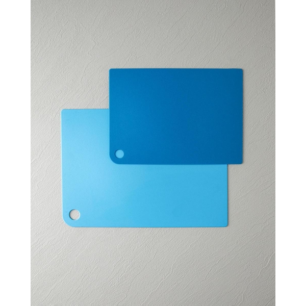 Cut Me 2 Pcs Plastic Cutting Board 27-34 cm Blue
