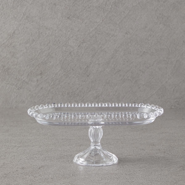 Miny Glass With Legs Serving Ware 25x13 cm Transparent