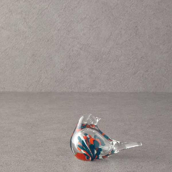 Cute Birds Glass Decorative Object Transparent