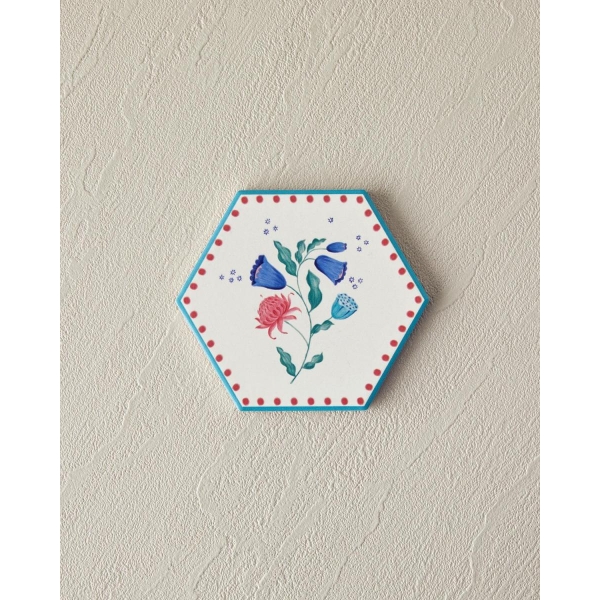 Ceramic Coaster 10,8 cm Blue