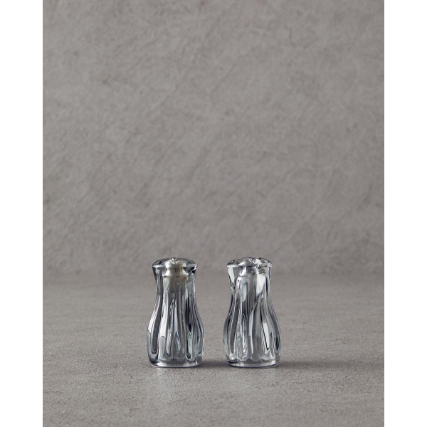 Glass Salt And Pepper Shaker 4x4x8 cm Anthracite