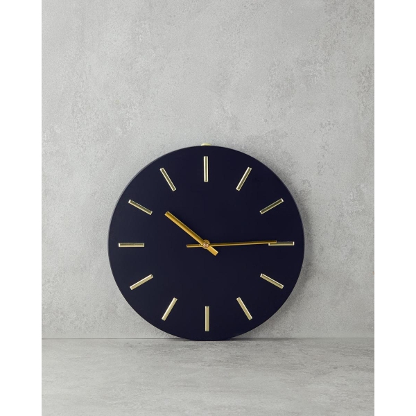 Sylvia Metal Decorative Wall Clock 30x30 cm Black