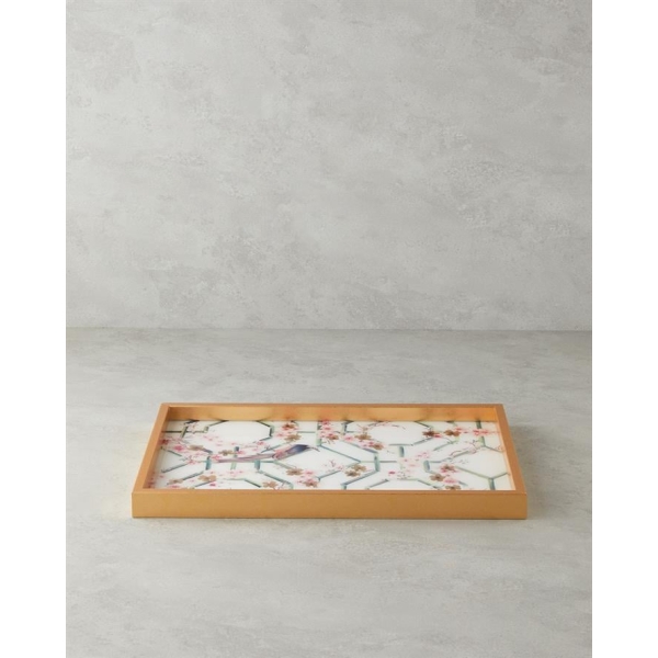 Andrea Decorative Tray 31x46 Cm Cream