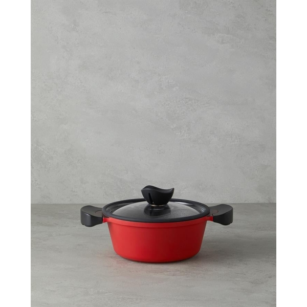 Prime Red Love Cast Iron Rice And Carrot Pot 26 Cm Red