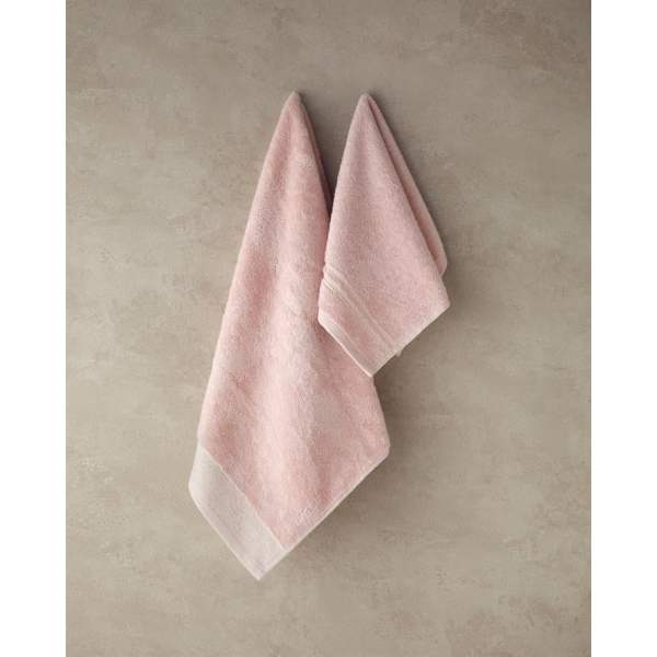 Rattan Cotton Face Towel Set Pink