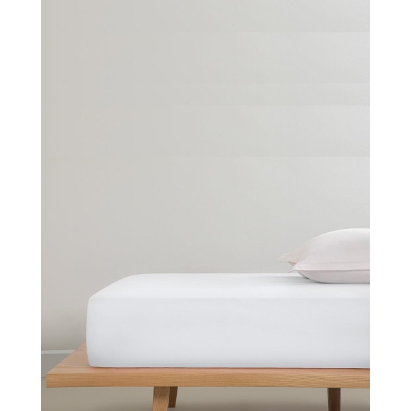 Plain Cottony King Size Flat Sheet 260x280 cm White