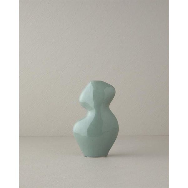 Rita Dolomite Vase 	25 cm Light Green