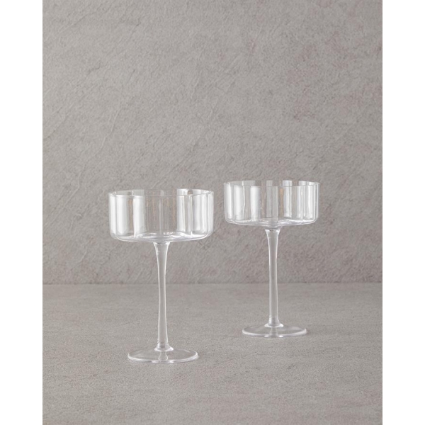 Flor Pura Glass 2-Piece Cup Transparent