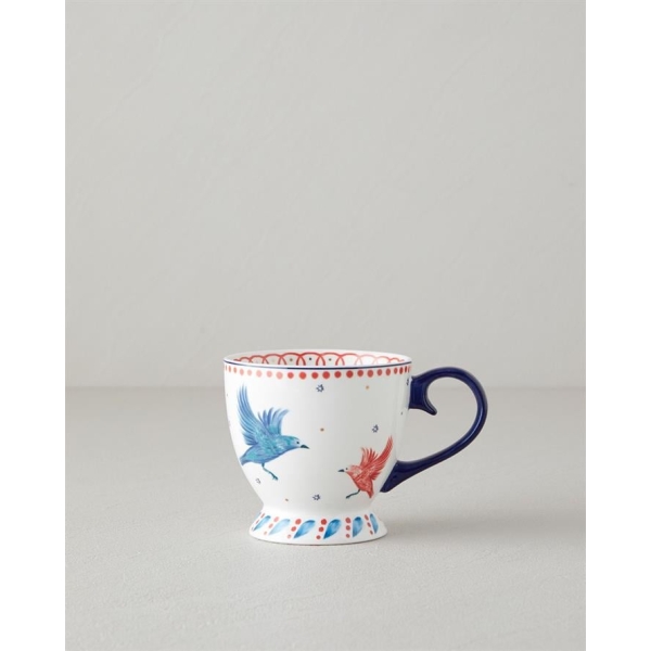 Carnaval Birds New Bone China Mug 460 ml Blue