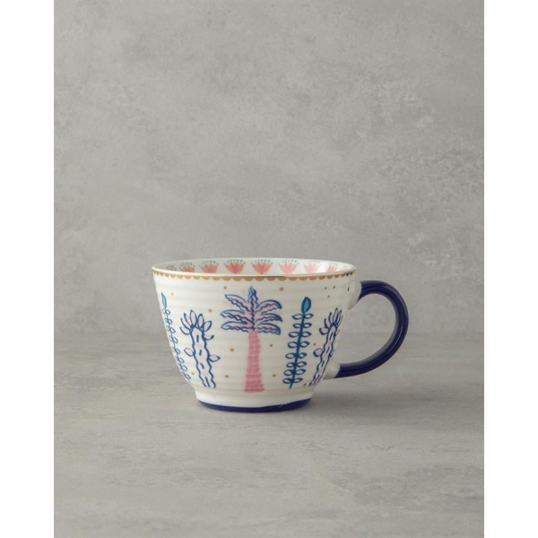 Love Fantasy New Bone China Mug 460 ml Pink - Blue