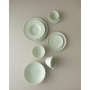 6 PCS SET OF Fiore New Bone China Cake Plate 15 cm Mint