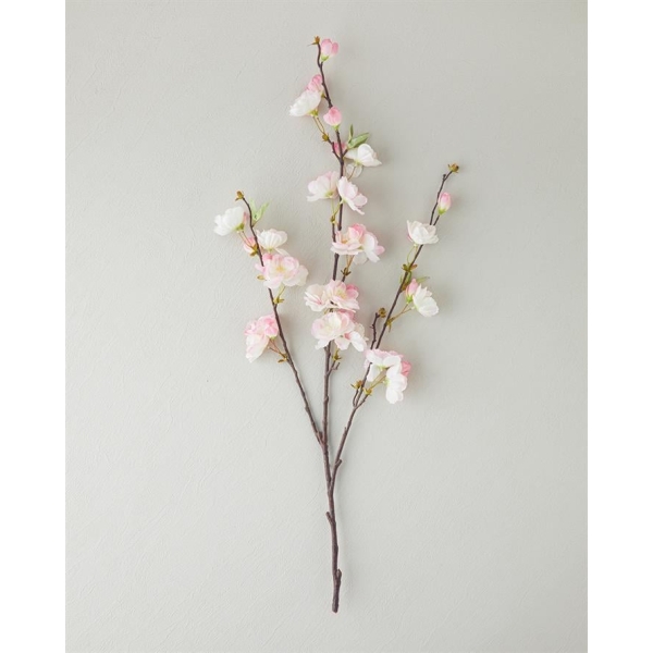 Cherry Blossom Single Branch Artificial Flower 115 cm Light Pink