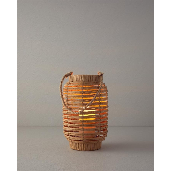 Sierra Wicker Lantern  31 cm Natural