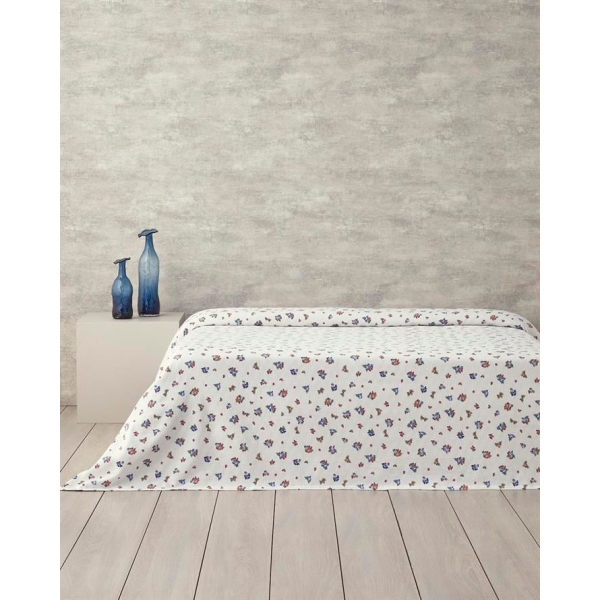 Blossom Breeze Single Pike 150x220 cm Blue-Orange