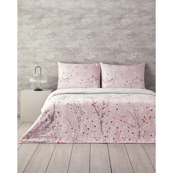 Sakura Komorebi Double Duvet Cover Set Pink