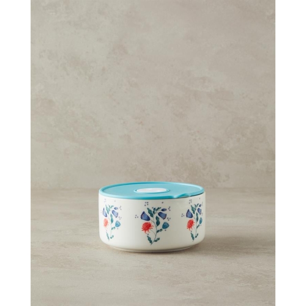 Carnical Posy New Bone China Storage Box 600 ml Blue