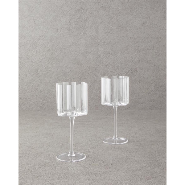 Flor Pura Glass 2-Piece Glass Transparent