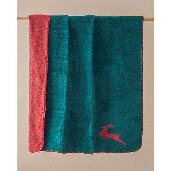 Chic Acrylic TV Blanket 130x170 Cm Green-red