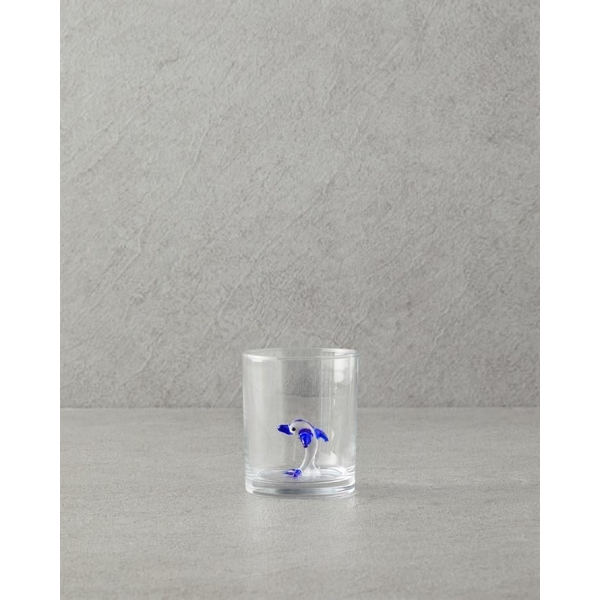 Seafish Glass Cup Blue