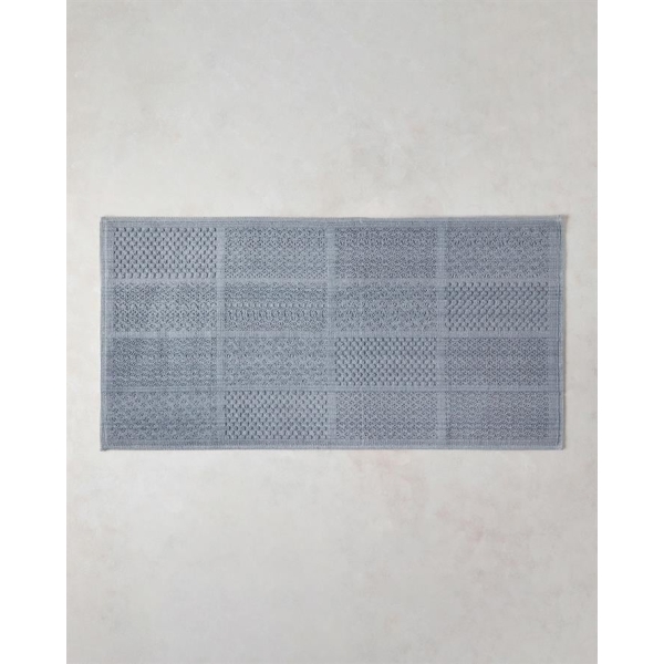 Launis Cotton Loop Rug 80x150 cm Gray