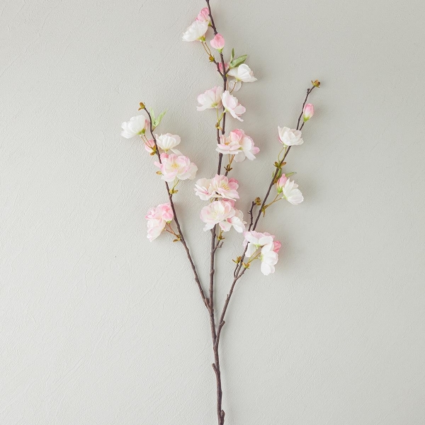 Cherry Blossom Single Branch Artificial Flower 105 cm Light Pink