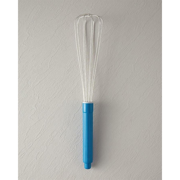 Fancy Plastic Whisk Kitchen Utensil 34 cm Blue