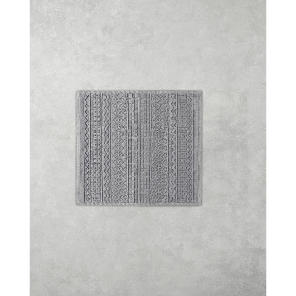 Aligne Cotton Loop Rug 110x110cm Gray