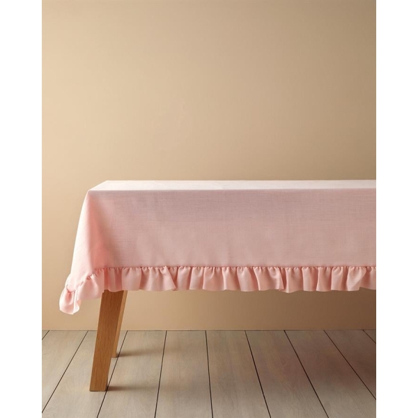 Flor Pura Polyester Tablecloth Pink