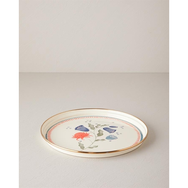 Carnival Posy Enamel Tray 31 cm Colored