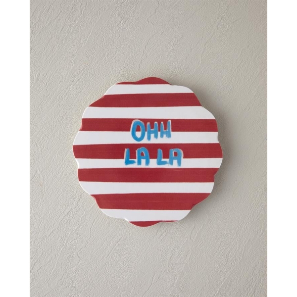 Oh La La Melamine Trivet 16 Cm Red